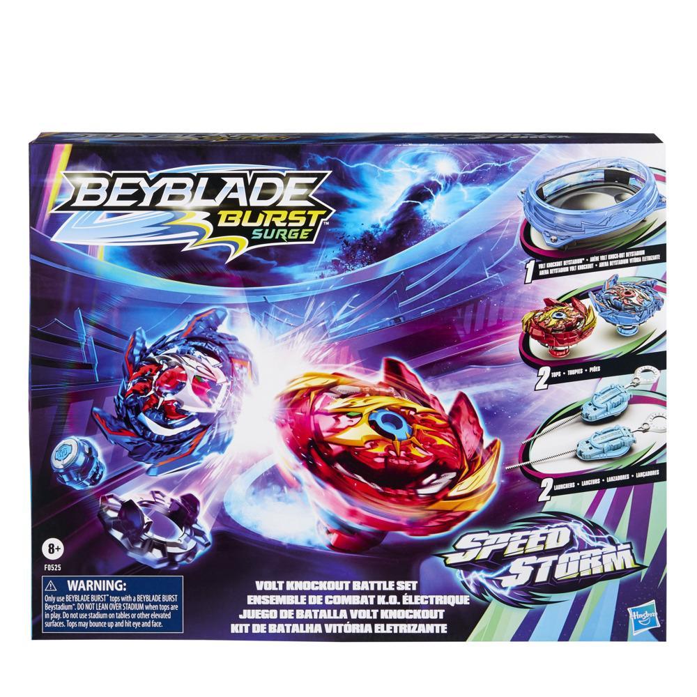 Beyblade Burst Surge Speedstorm Volt Knockout Battle Set Battle Game Set With Beystadium Toy