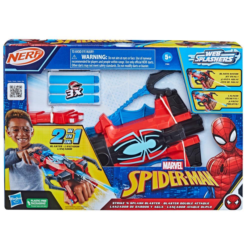 Nerf Marvel Spiderman Spiderbolt Armor Gear Set Kids Toy Blaster Kit with 3  Darts