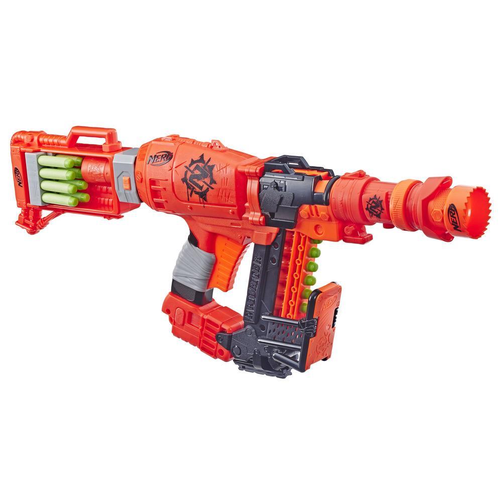Nailbiter: & Doom Zombie Strike Toy Blaster with Indexing Clip, Stock, 16 Official Zombie Strike Elite Darts – For Kids, Teens, Adults -