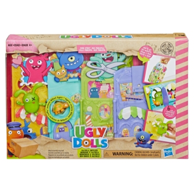 UglyDolls Uglyville Unfolded Main Street Playset and Portable Tote