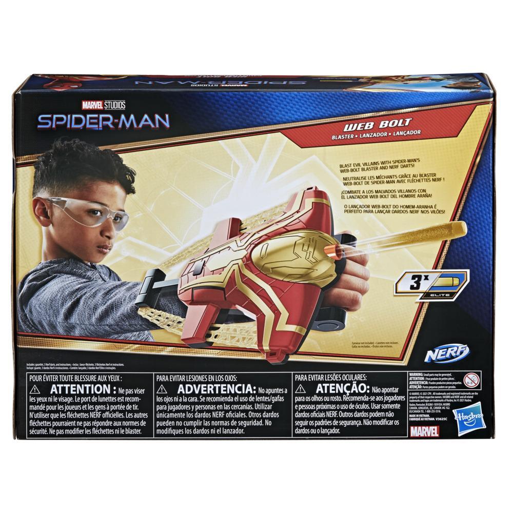 Marvel Spider-Man Web Bolt NERF Blaster Toy for Kids, Movie-Inspired  Design, Includes 3 Elite Nerf Darts, Ages 5 and Up - Marvel