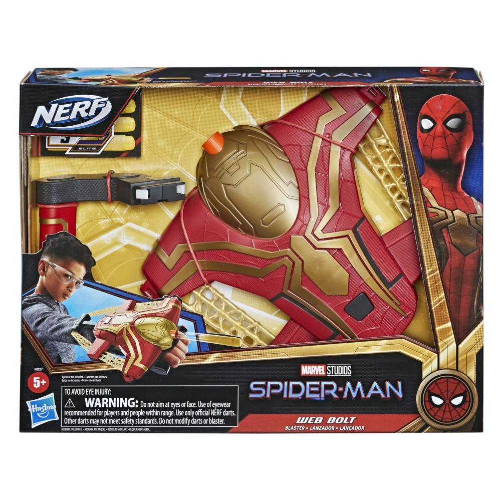 Marvel Spider-Man Web Bolt NERF Blaster Toy for Kids, Movie-Inspired  Design, Includes 3 Elite Nerf Darts, Ages 5 and Up - Marvel