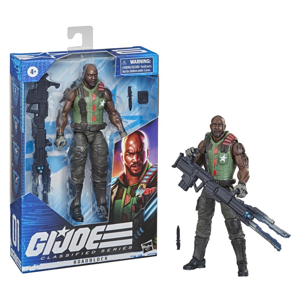 G.I. Joe Classified Series Series Roadblock Filed Variant Action Figure 01  Collectible Toy with Custom Package Art - GI Joe