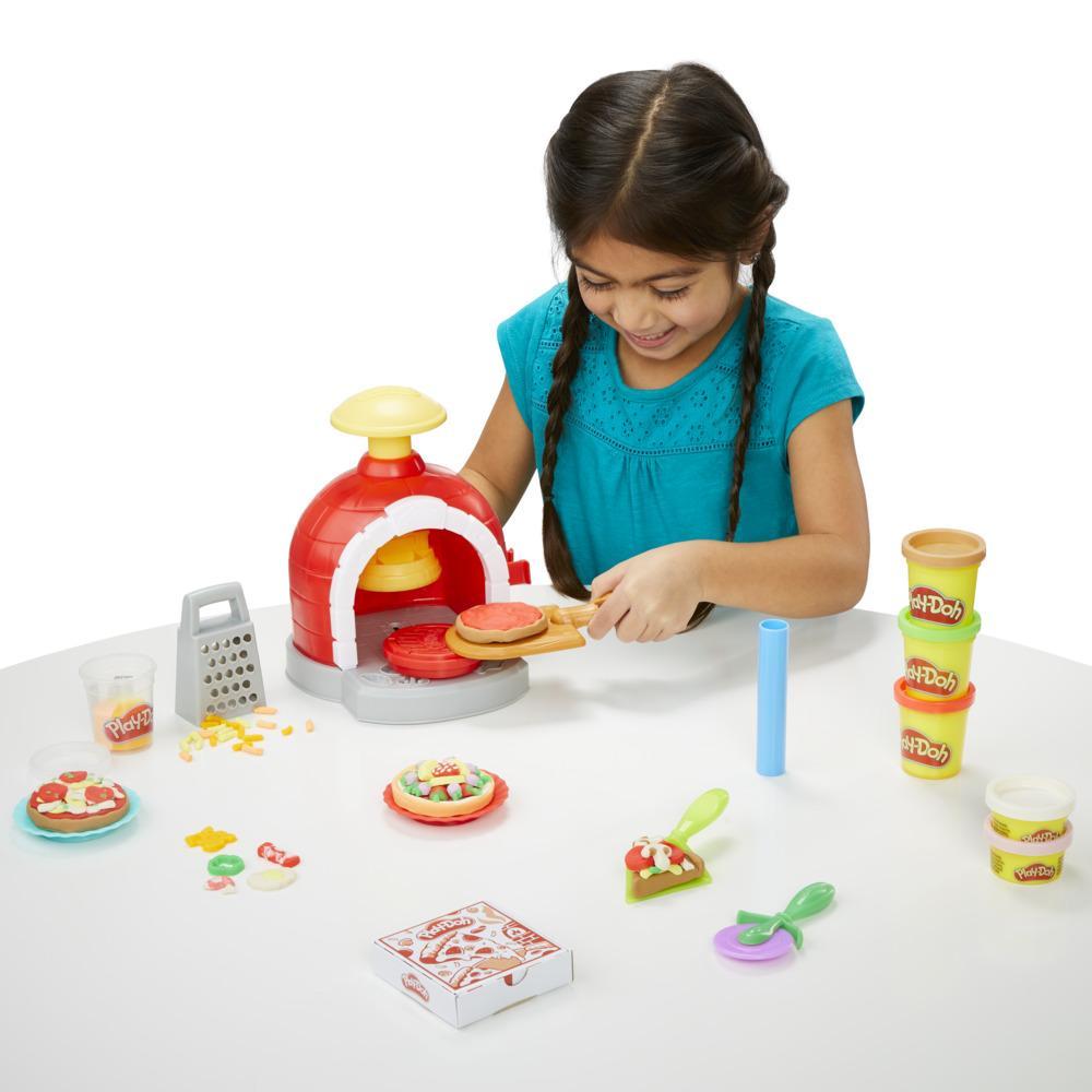  Play-Doh Kitchen Creations Stamp 'n Top Pizza Oven Toy for Kids  3 Years and Up with 5 Modeling Compound Colors, Play Food, Cooking Toy