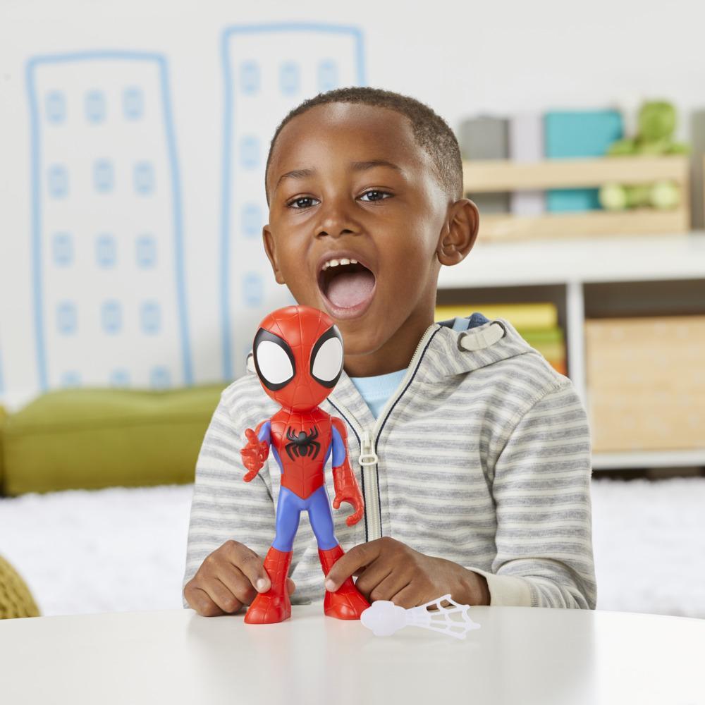 Spidey and His Amazing Friends Marvel Supersized Ghost-Spider 9-inch Action  Figure, Preschool Super Hero Toy for Kids Ages 3 and Up