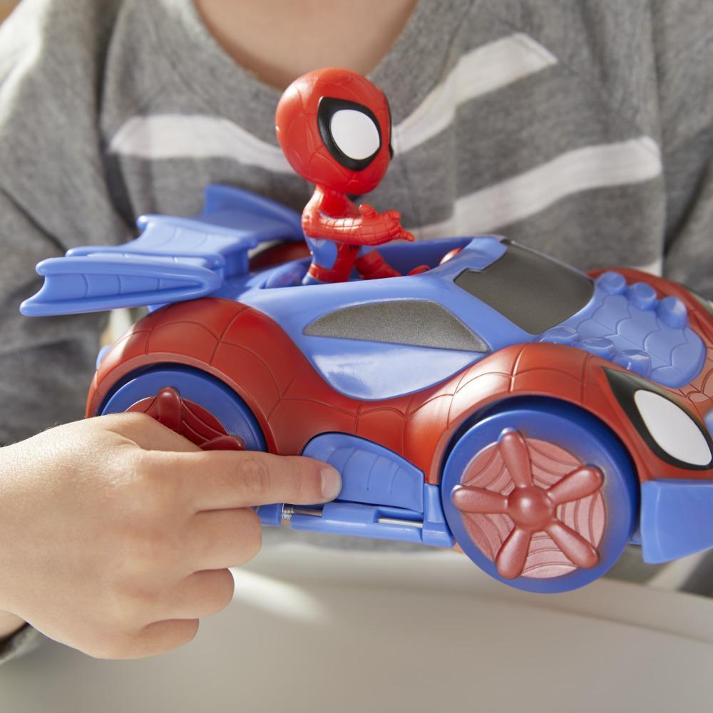 Hasbro Marvel Spider - Man Marvel Spider - Man - La voiture et Spider -  Miles Morales - Ham, véhicule 15 cm avec figurine, pour