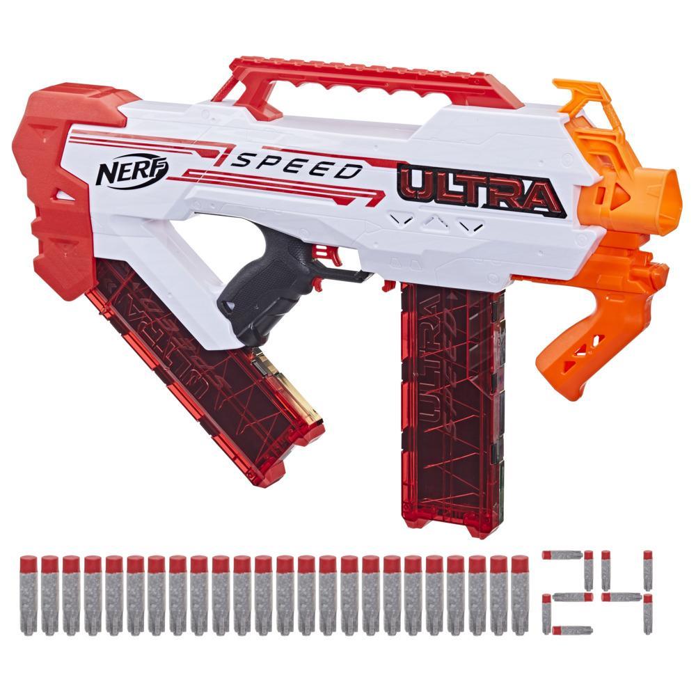 Nerf Ultra Speed Fully Motorized Blaster, 24 Nerf AccuStrike Ultra 