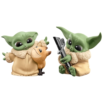 Star Wars The Bounty Collection Series 5, 2-Pack Grogu Figures, 2.25-Scale  Loth-Cat Cuddles, Darksaber Discovery - Star Wars