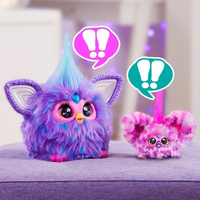 Furby Tie Dye, 15 accessoires de mode, jouets interactifs en peluche pour  filles et garçons de 6 ans, animatronique à activation vocale (anglais) :  : Jeux et Jouets