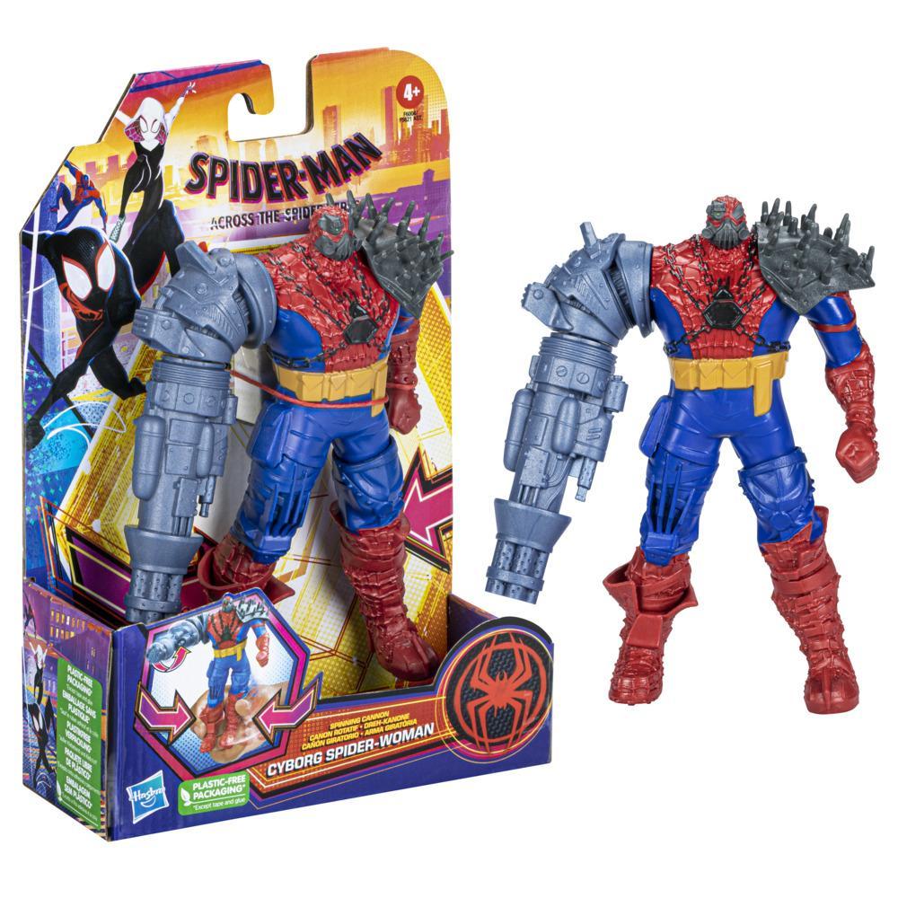 Marvel Spider-Man: Across the Spider-Verse Cyborg Spider-Woman Toy,  6-Inch-Scale Deluxe Action Figure for Kids Ages 4 and Up - Marvel