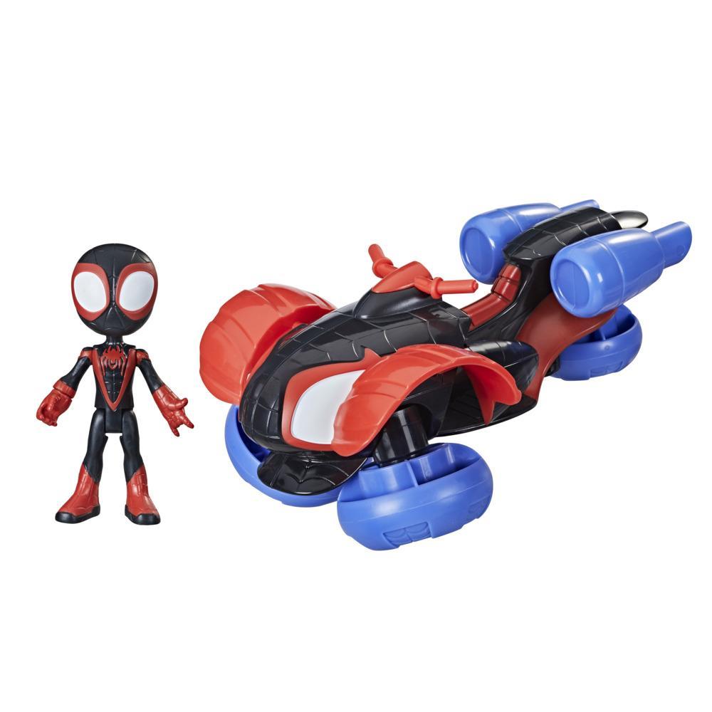 Spidey and His Amazing Friends 3-Pack, 4-Inch Scale Marvel Action Figures,  Includes 3 Figures and 3 Accessories, Spider-Man, Ghost-Spider & Miles