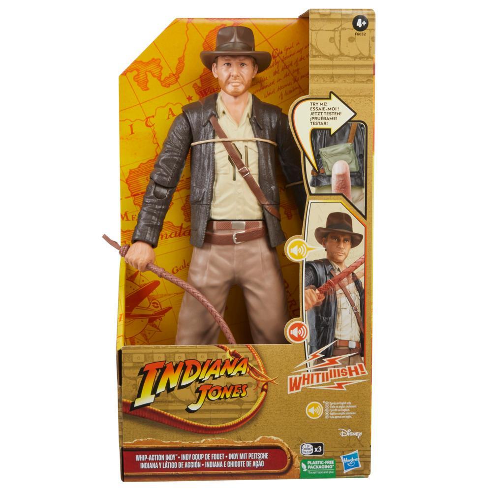 Indiana Jones Whip-Action Indy Indiana Jones Action Figure with Sounds ...
