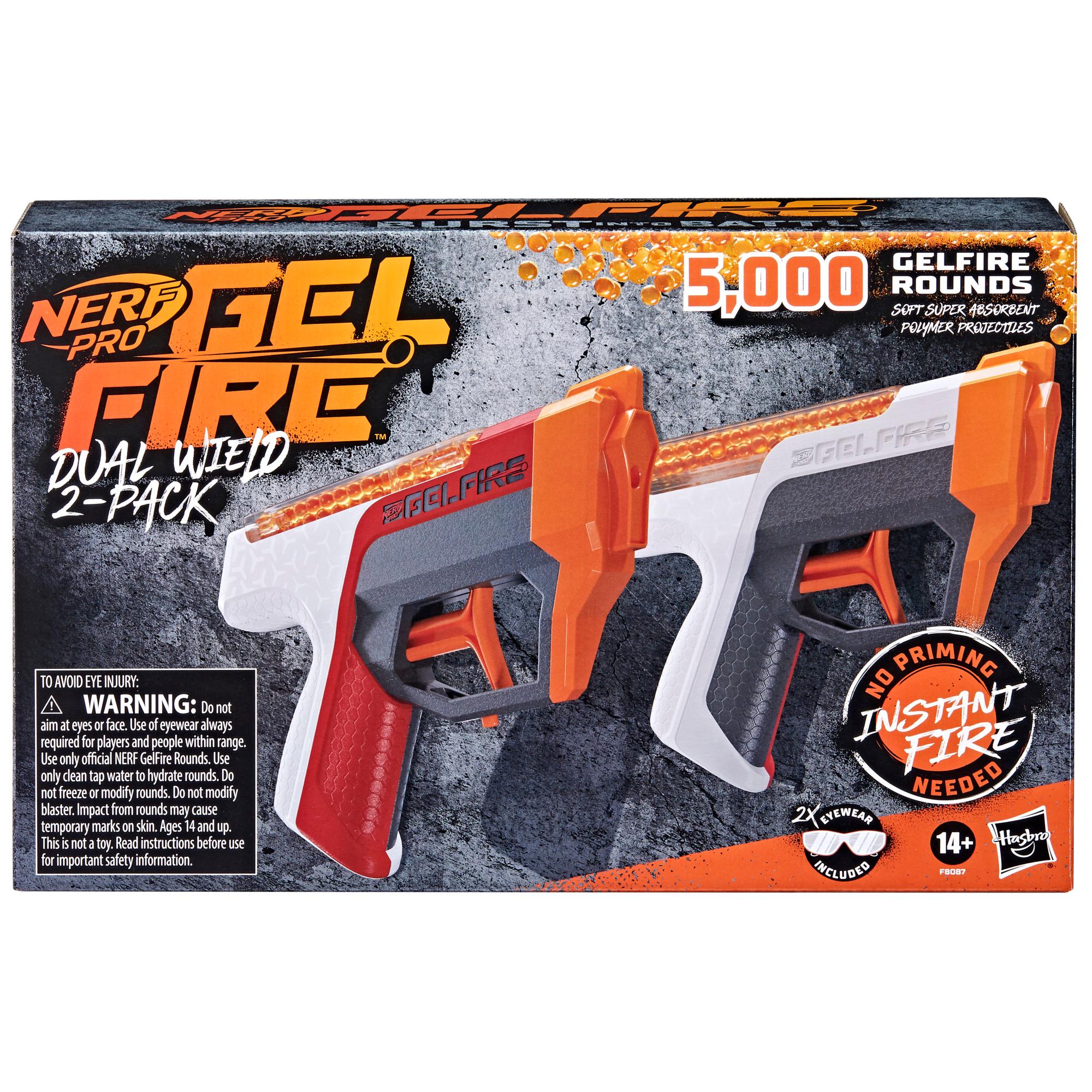 Nerf Pro Gelfire Ghost Blaster, Boost Barrel, 5000 Gel Rounds