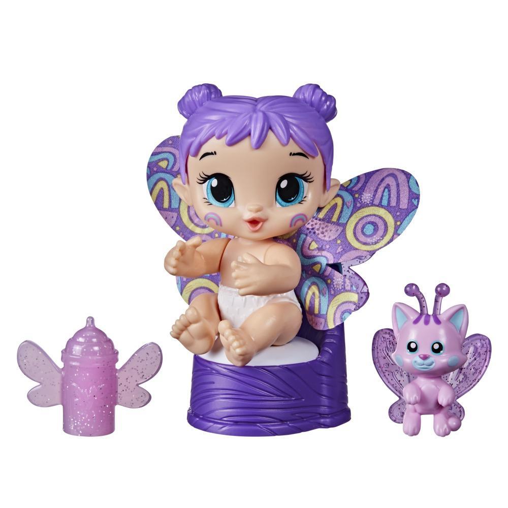 Baby Alive GloPixies Minis Doll, Aqua Flutter, Glow-In-The-Dark 3.75 ...