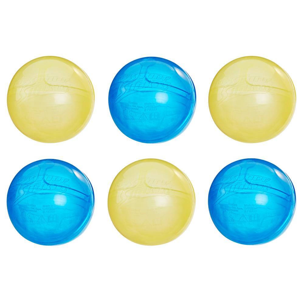 Nerf - Reusable Hydro Balls Soaker Super 6-Pack, Water-Filled Nerf Balls