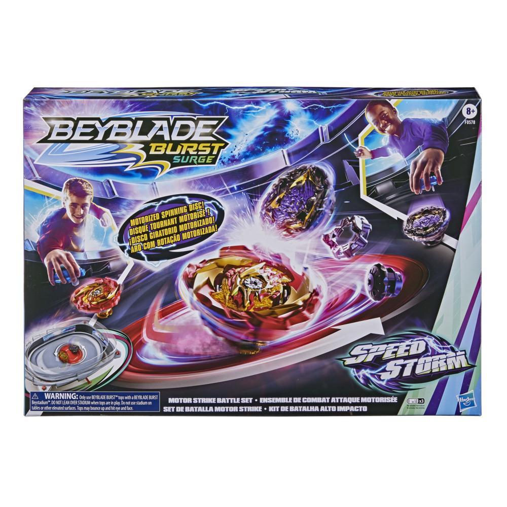 Beyblade Burst QuadStrike Light Ignite Battle Set, with Beyblade Stadium, 2  Spinning Tops, and 2 Beyblade Launchers, Toys for 8 Year Old Boys & Girls