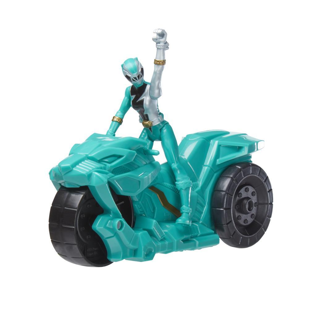 Power Rangers Dino Fury Rip N Go Sabertooth Battle Rider and Dino Fury  Green Ranger 6-Inch-Scale Vehicle and Figure Toy - Power Rangers