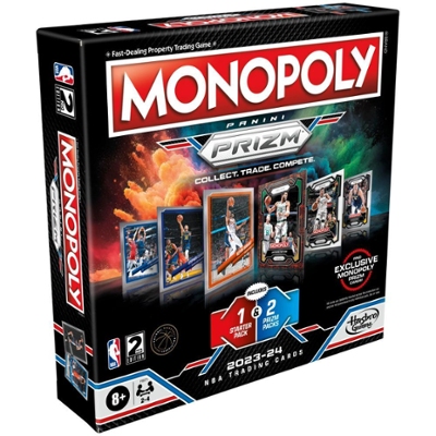 Monopoly Prizm: NBA 2nd Edition Board Game with 2023-24 Panini 