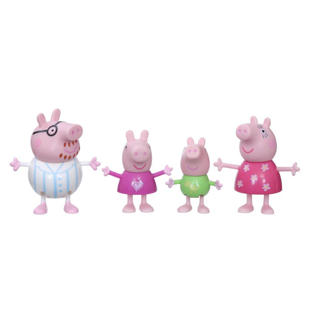Figuras de la familia Peppa Pig, Peppa, George and Daddy Pig, Jazwares