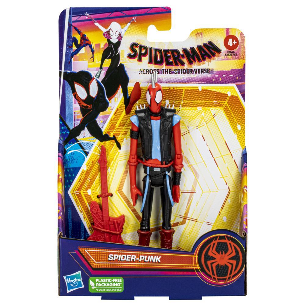 Marvel Spider-Man: Across the Spider-Verse Spider-Punk Toy, 6-Inch-Scale  Action Figure with Accessory, Toy for Kids Ages 4 and Up - Marvel