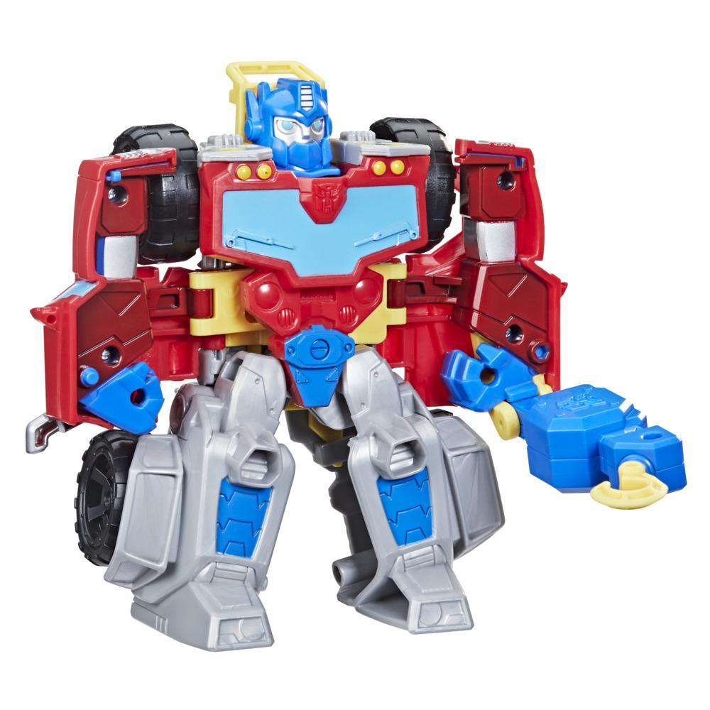 Transformers Rescue Bots Academy Optimus Prime, Collectible Figure, Converting Toy Kids Ages 3 and Up - Transformers