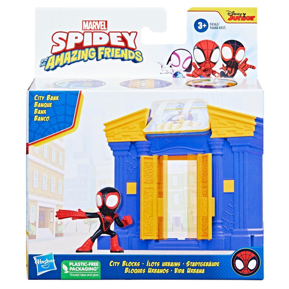 Spiderman - Jeu de Véhicules Spiderman Spidey And His Amazing Friends:  Miles Morales Quick Shot 2 en 1 3 Pièces - Circuits - Rue du Commerce