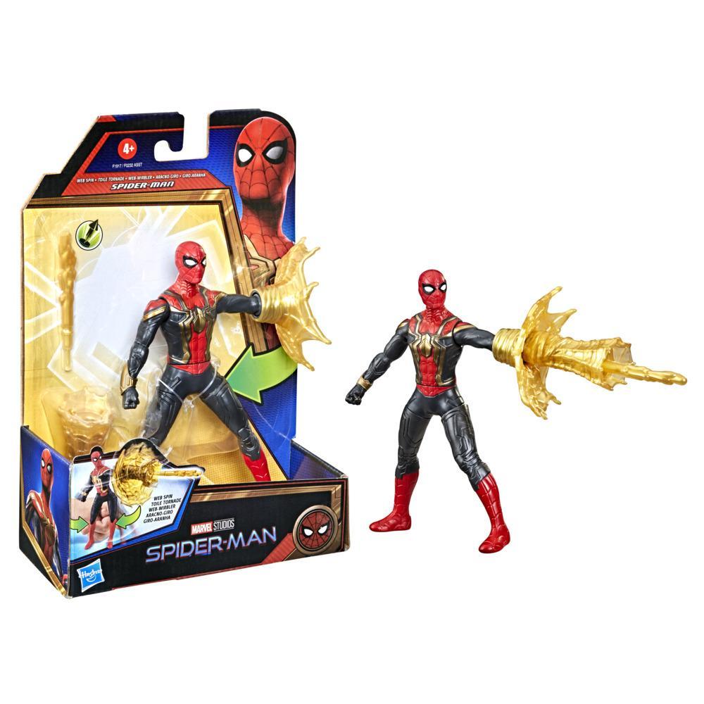 Marvel Spider-Man 6-Inch Deluxe Web Spin Spider-Man Movie-Inspired Action  Figure Toy With Weapon Attack Feature, Ages 4 and Up - Marvel