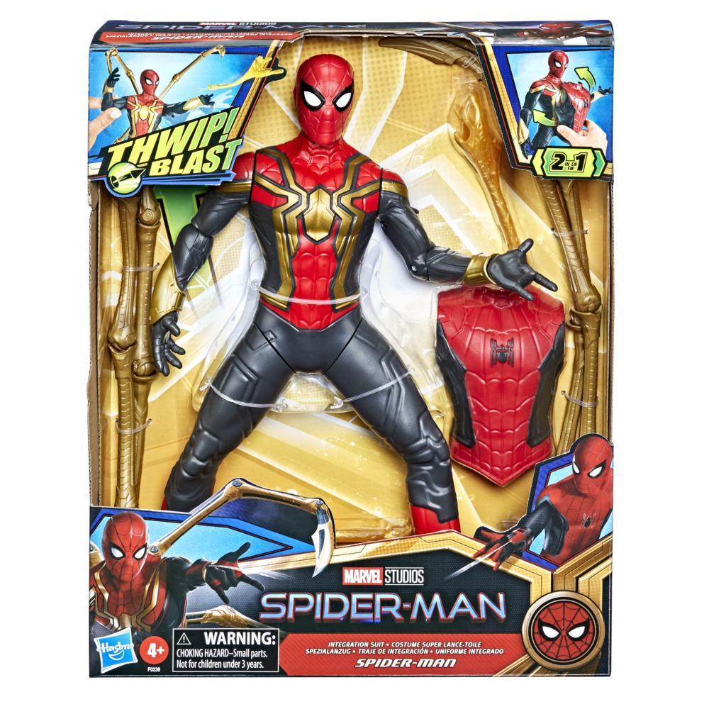 Marvel Spider-Man Deluxe 13-Inch-Scale Thwip Blast Integrated Suit  Spider-Man Action Figure, Suit Upgrades, and Web Blaster - Marvel
