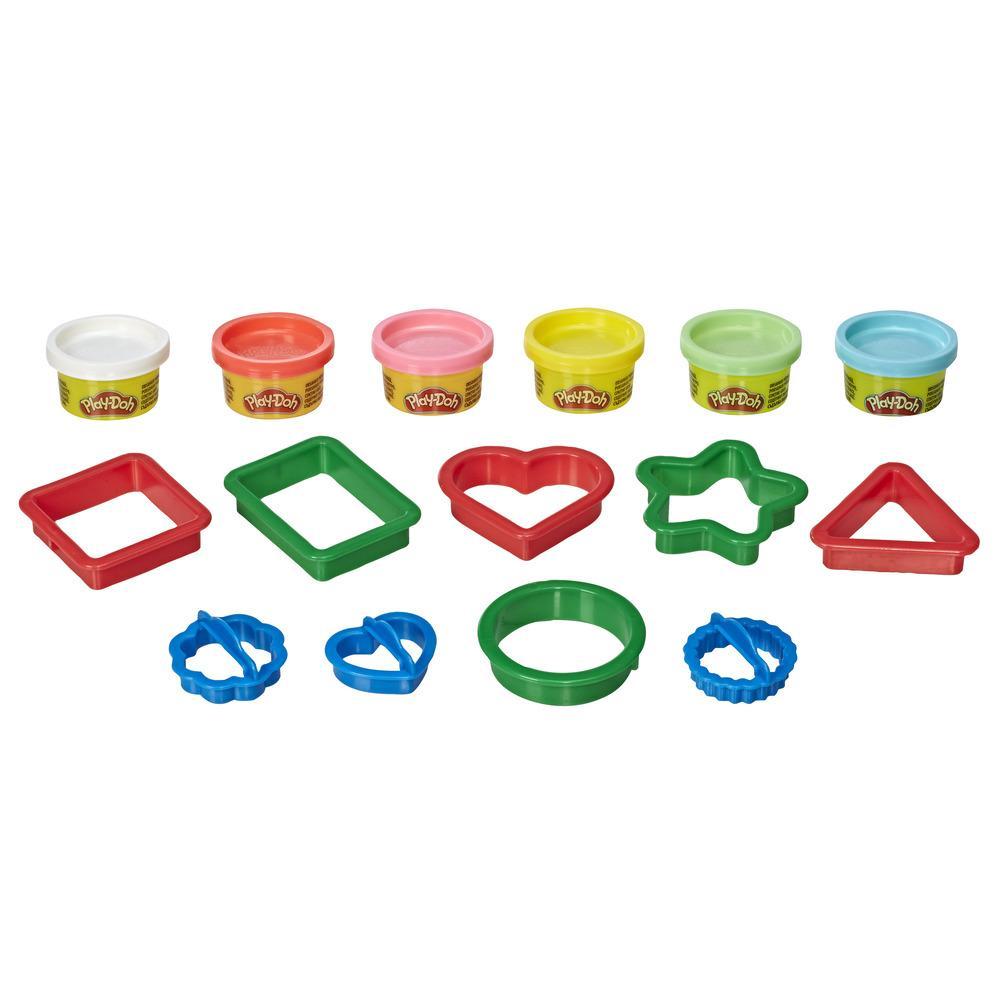 Hasbro Play-Doh Fundamentals - 10 Numbers plus Multiple Shape Stamper Tools  plus 6 Colors of Play-Doh