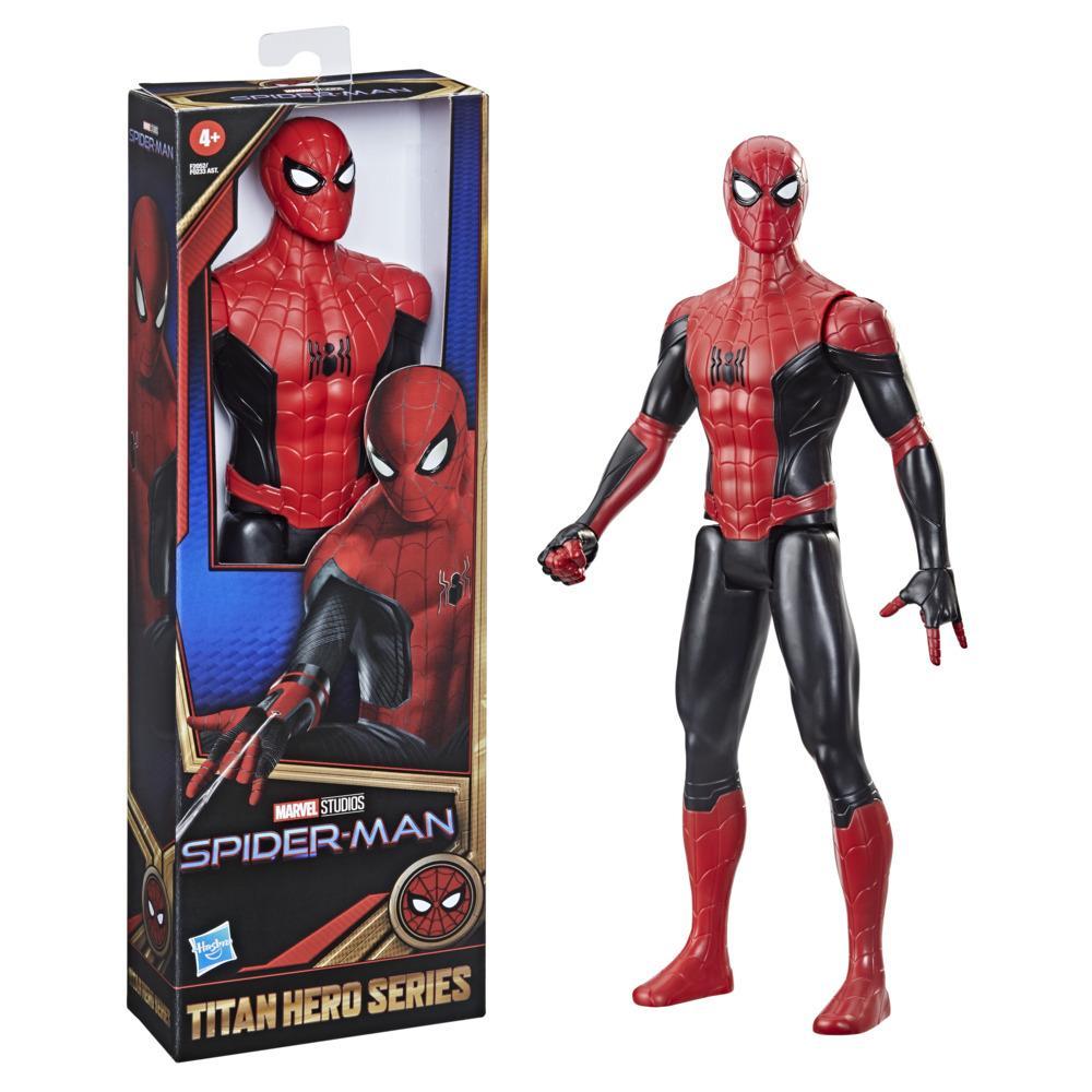 Marvel Spider-Man Titan Hero Series 12-Inch New Black And Red Suit  Spider-Man Action Figure Toy, Inspired By Spider-Man Movie, For Kids Ages 4  and Up - Marvel