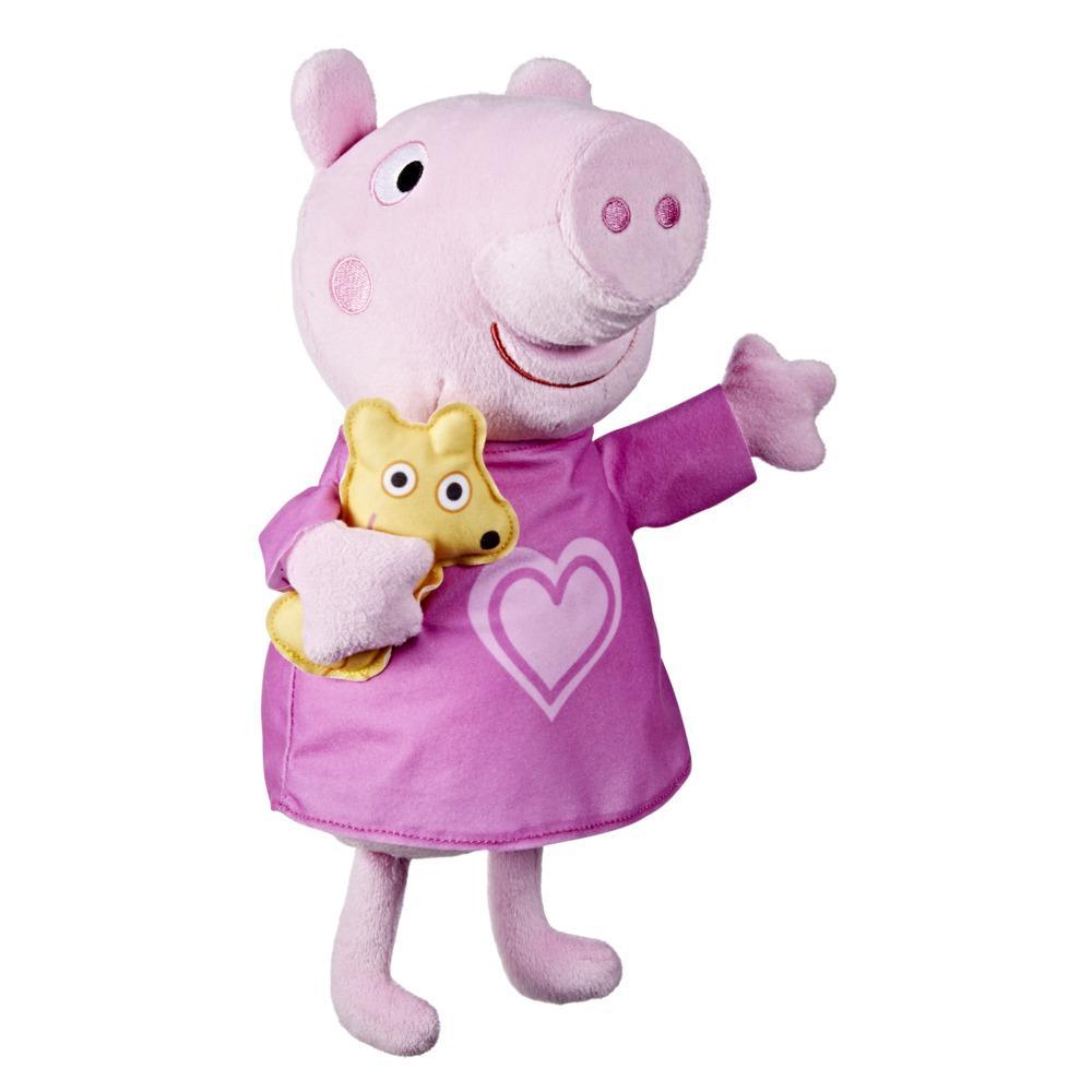 Peppa Pig Peppa’s Bedtime Lullabies Singing Plush Doll with Teddy Bear ...
