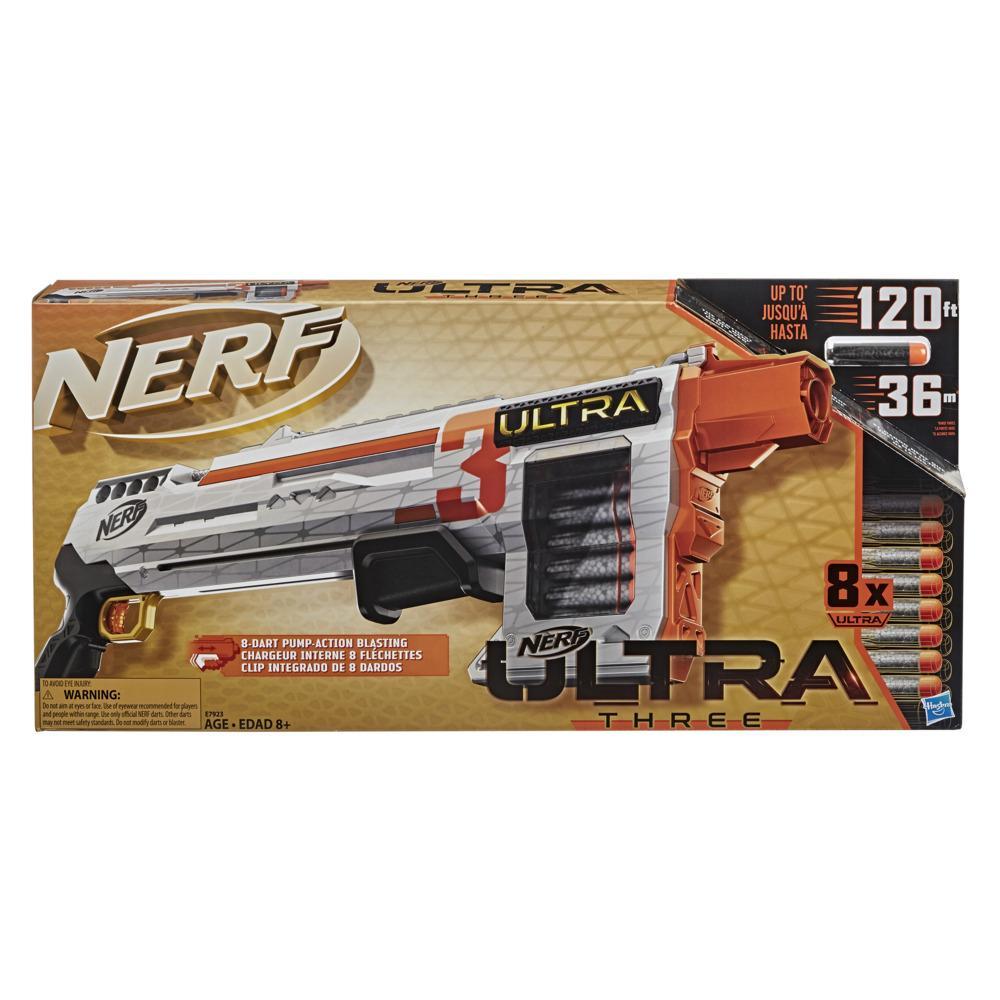 Waarschuwing menu bevind zich Nerf Ultra Three Blaster, Pump-Action, 8-Dart Internal Clip, 8 Nerf Ultra  Darts, Compatible Only with Nerf Ultra Darts | Nerf