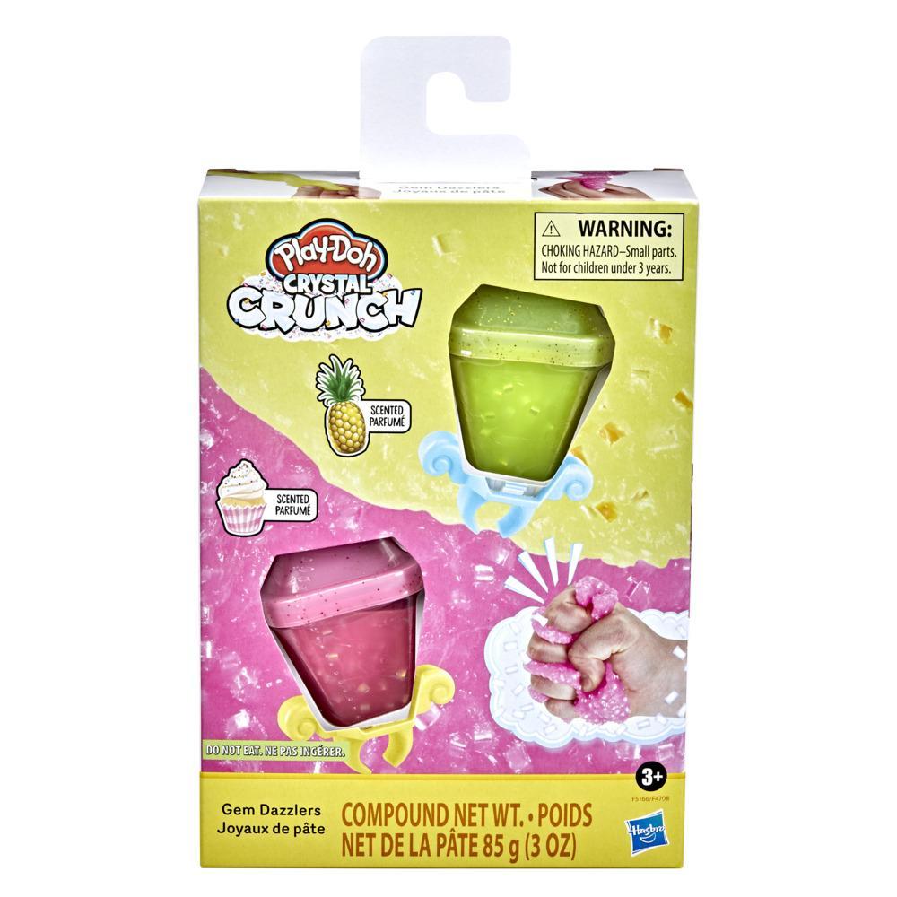 Play-Doh Crystal Crunch Gem Dazzlers Scented 2-Pack, Pink Cupcake and ...