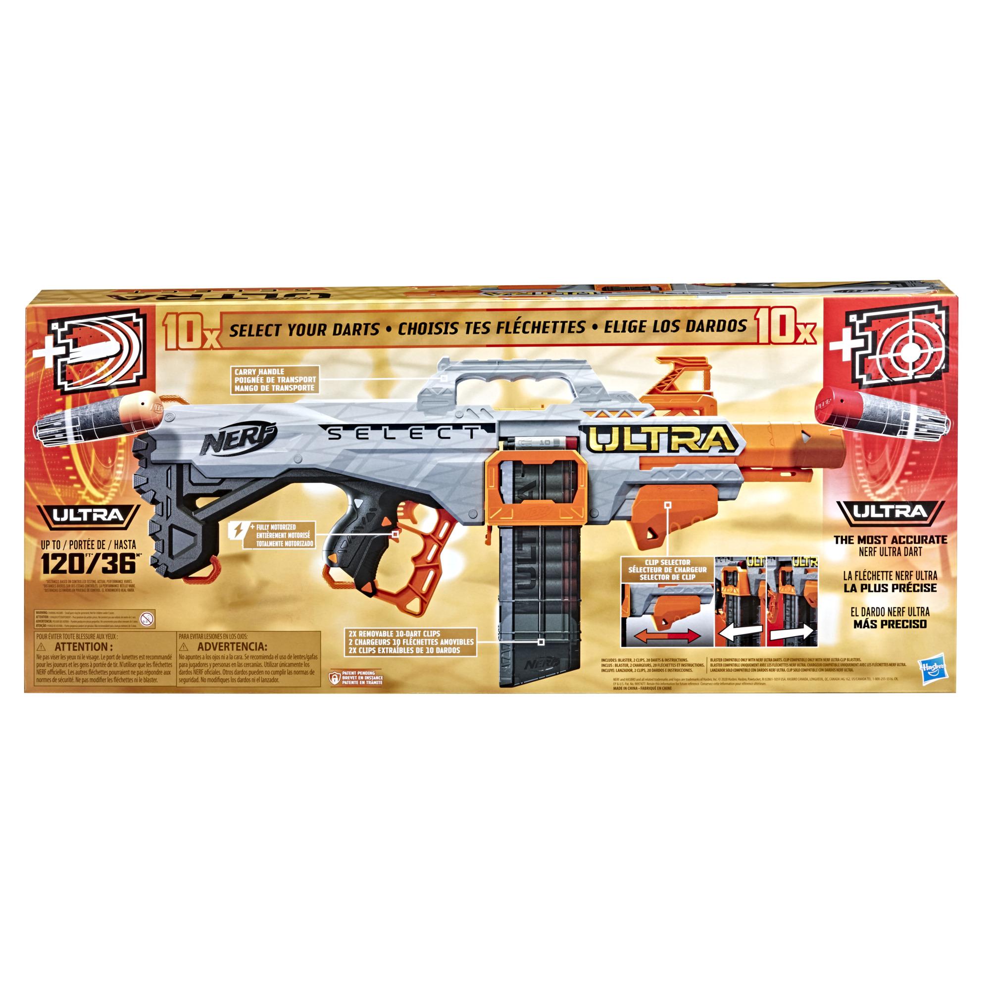Nerf Ultra Select Fully Motorized Blaster Fire 2 Ways Includes Clips And Darts Compatible