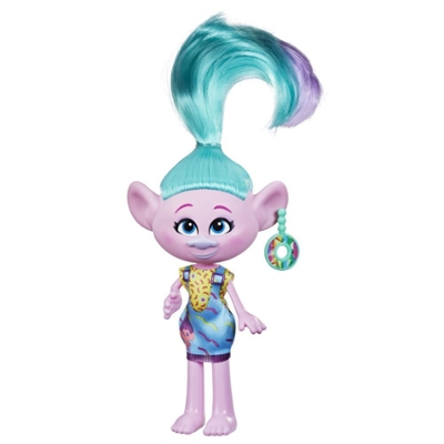 DreamWorks TrollsTopia Stylin' Satin Fashion Doll with Removable Dress ...