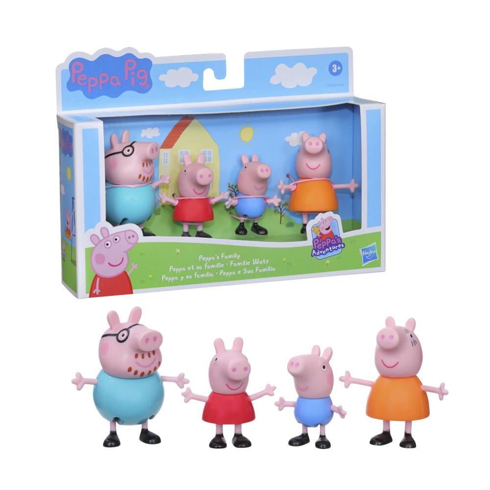 Peppa Pig Peppa's Adventures Peppa's Family Figure 4-Pack Toy, 4