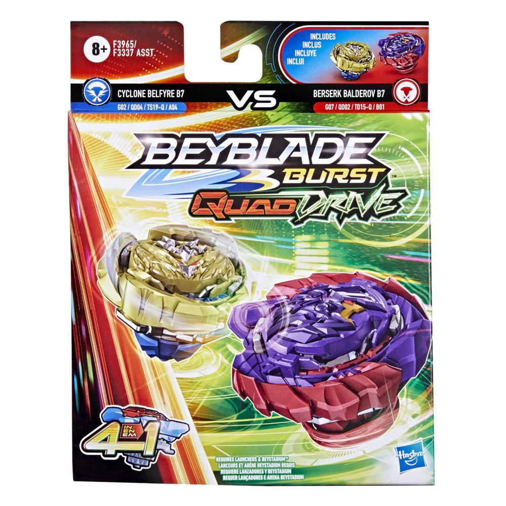 Beyblade Burst Quaddrive Pião e Lançador Cyclone Roktavor - Hasbro
