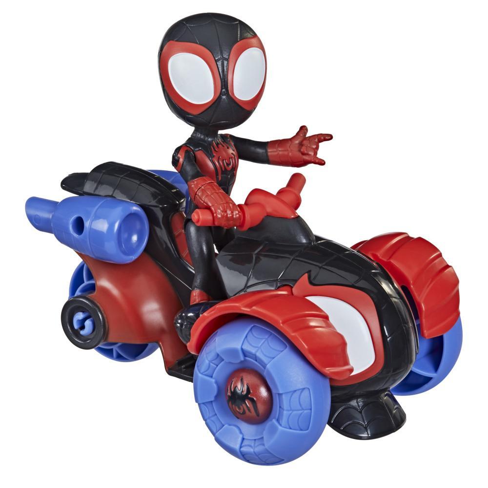Spidey and his amazing friends Miles Morales spiderman avec moto