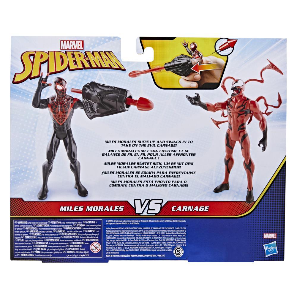 Marvel Spider-Man Miles Morales Vs Carnage Battle Packs, 6-Inch-Scale  Spider-Man Figure 2-Pack for Kids Ages 4 and Up - Marvel