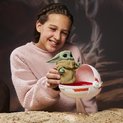 Star Wars Hasbro, Grogu nella Culla, Giocattolo animatronico di