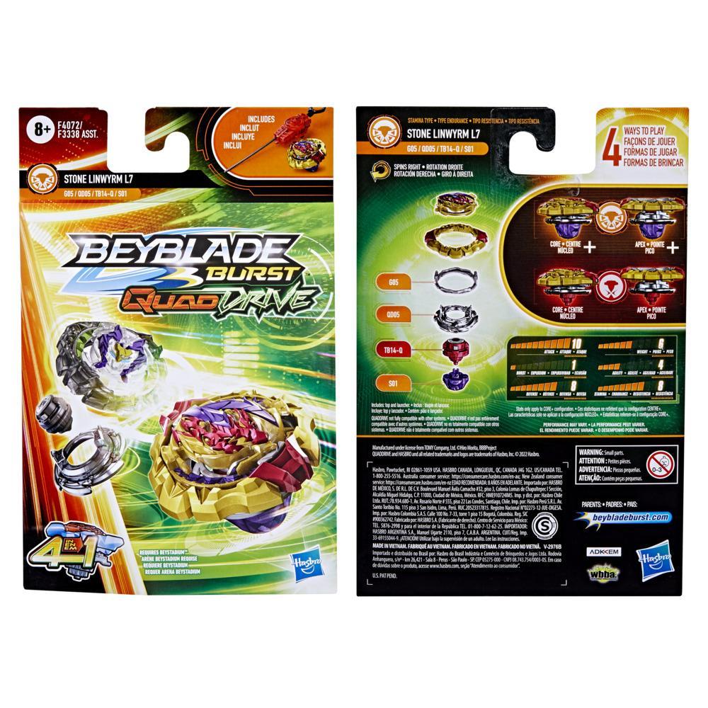 Beyblade Quad Drive Stone Linwyrm L7 Hasbro no Shoptime