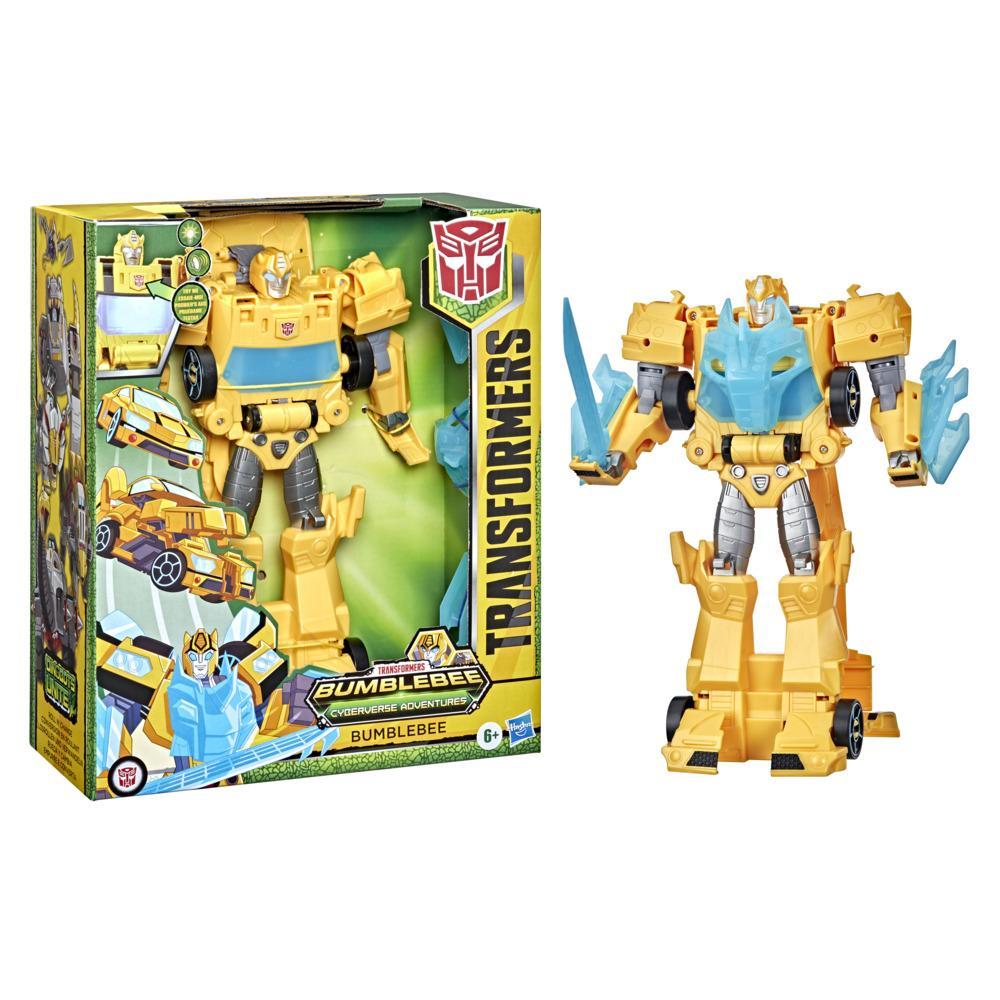 Figurine Transformers Bumblebee Cyberverse Adventures Dinobots Unite Roll  N' Change 25cm - TRANFORMERS