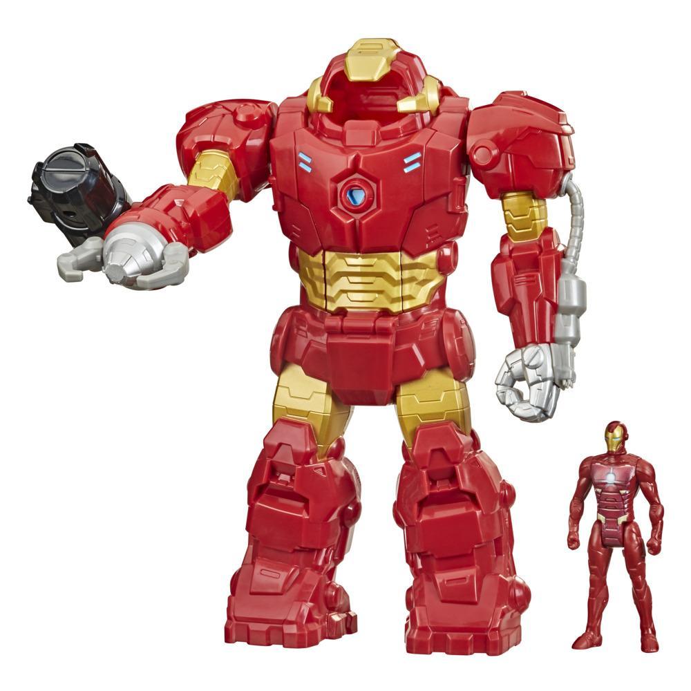 Hasbro Marvel Avengers Heroes Iron Man Suit Figure, 3.75 Inch Figure Inside 10-inch Armor, Kids Ages 4 and Up | Marvel