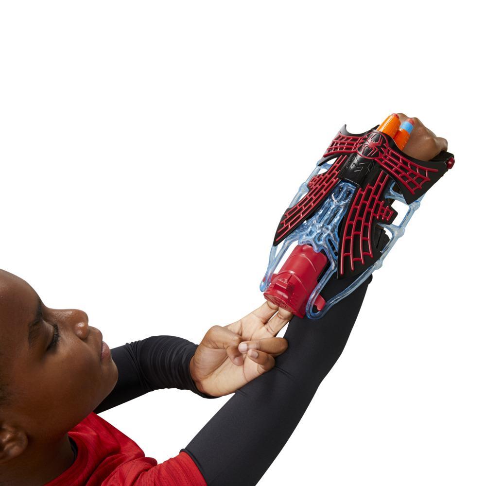 Marvel Spider-Man: Across the Spider-Verse Miles Morales Tri-Shot Blaster,  NERF-Powered Toy, 3 Darts, Kids Ages 5 and Up - Marvel
