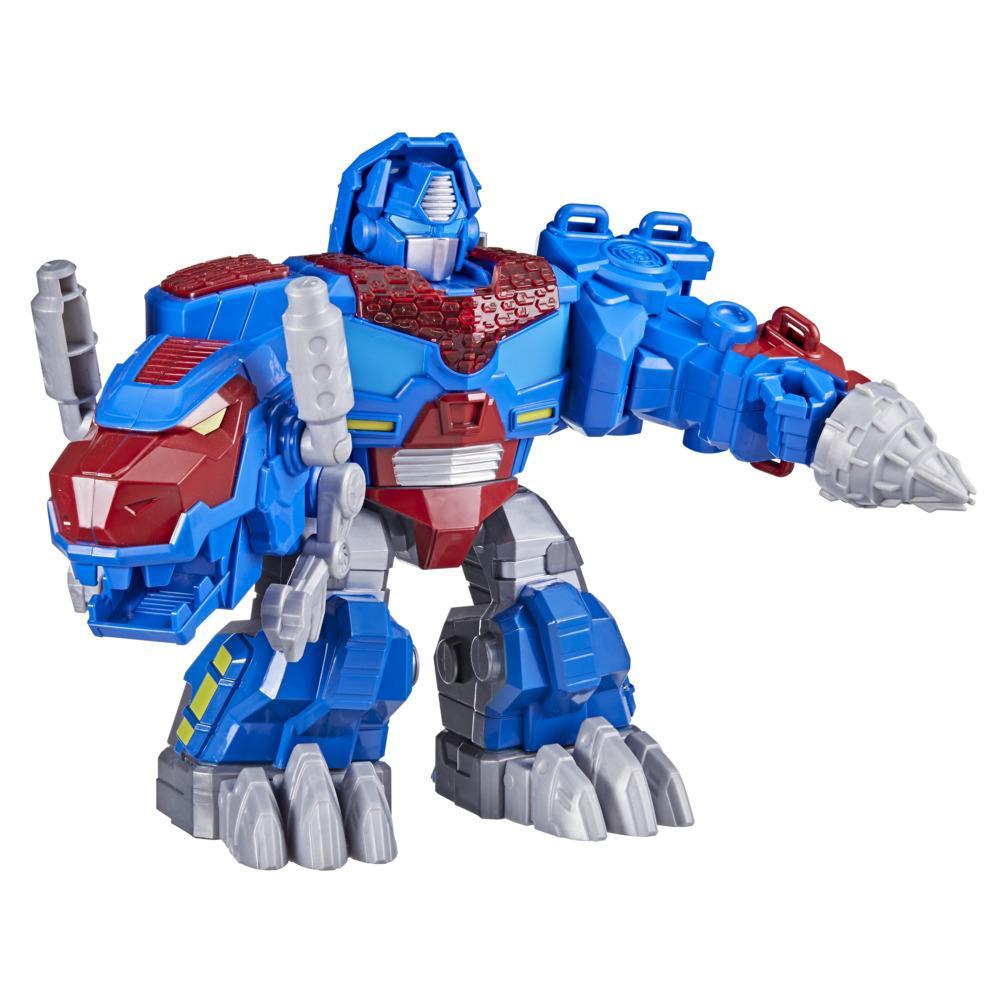 Transformers Adventures Optimus Prime T-Rex and Sounds, 9+-inch Toy, Ages and Up - Transformers