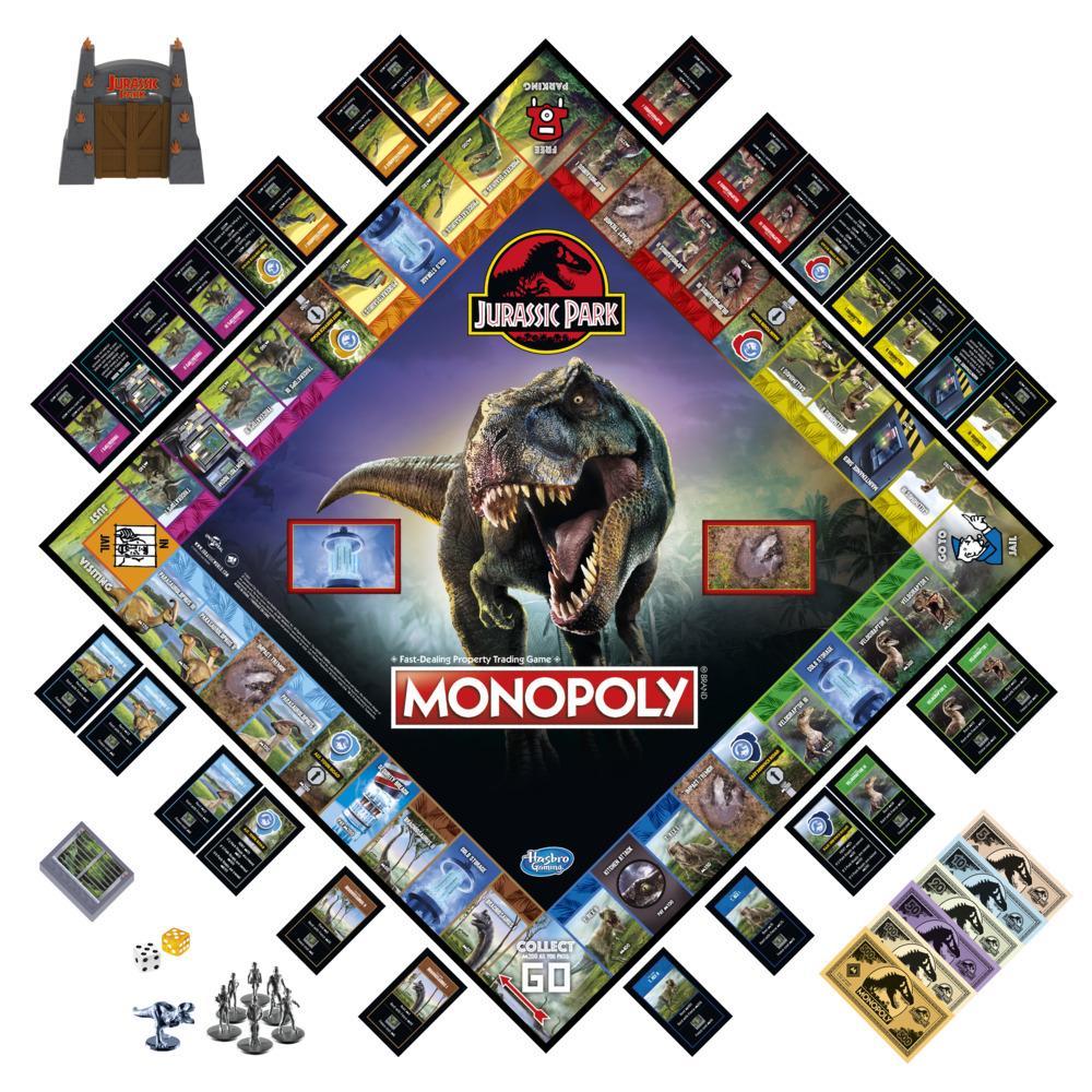 Umeki voertuig verzonden Monopoly: Jurassic Park Edition Board Game for Kids Ages 8 and Up | Monopoly