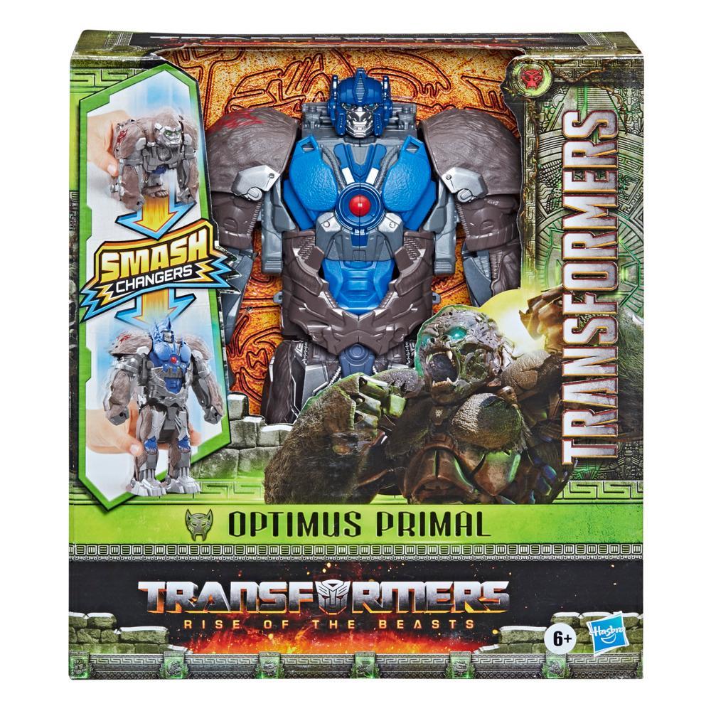 Transformers Toys Transformers: Rise of the Beasts Movie, Smash Changer Optimus  Primal Action Figure - Ages 6 and up, 9-inch - Transformers