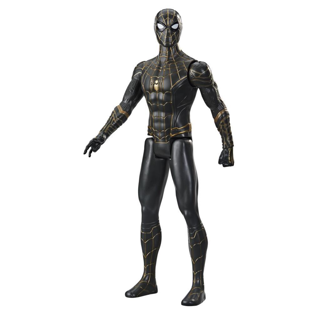 Marvel Spider-Man Titan Hero Series 12-Inch Black and Gold Suit Spider ...