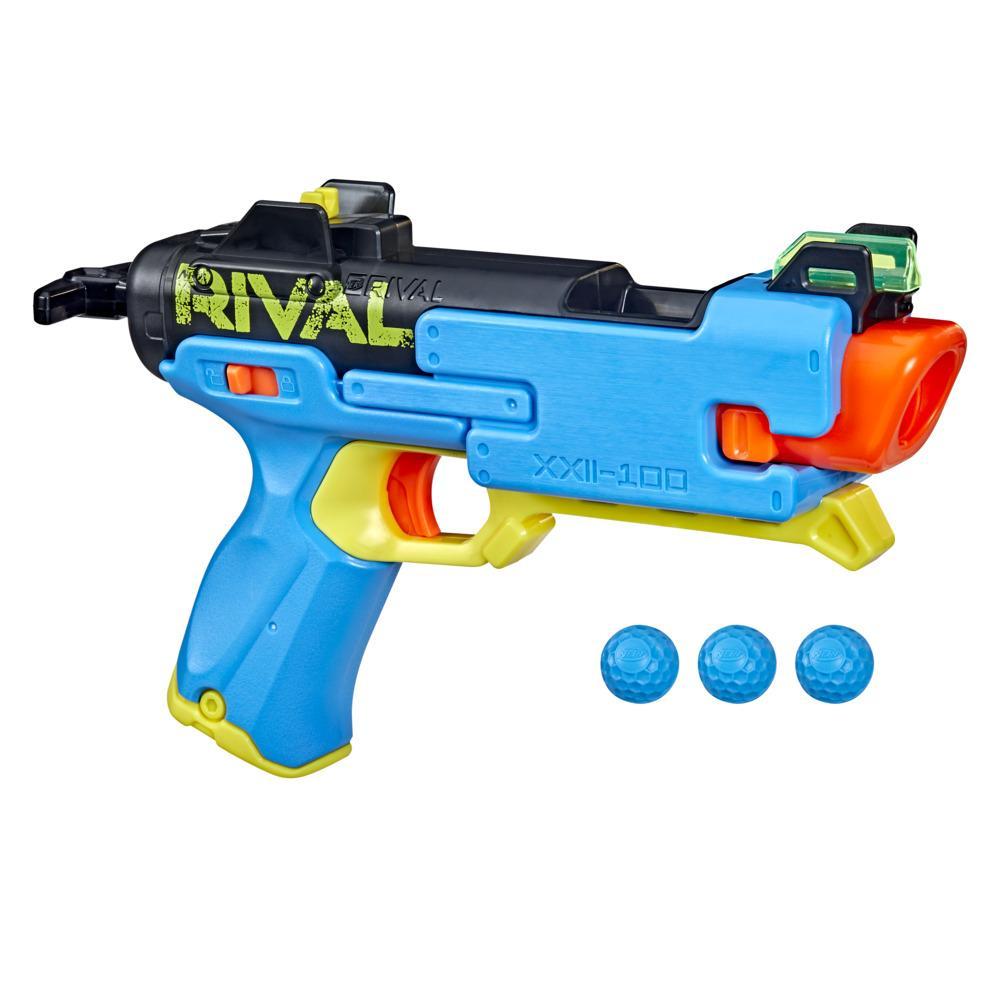 Nerf Fate XXII-100 Blaster, Most Rival System, Adjustable Rear Sight, 3 Nerf Accu-Rounds - Nerf