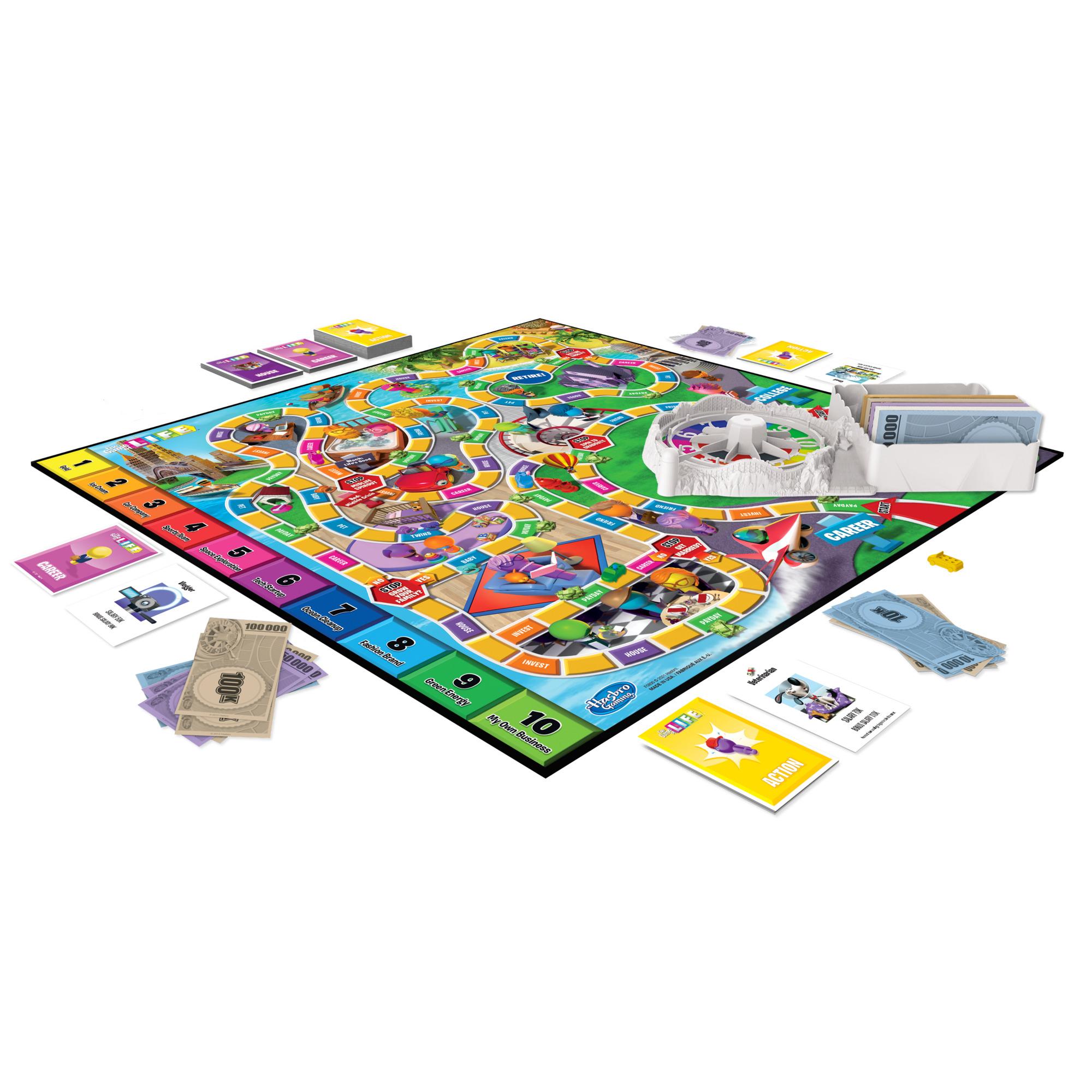 Hasbro Gaming The Game of Life Board Game, Family Games for Kids Ages 8+,  Includes 31 Careers, Family Board Games for 2-4 Players, Family Gifts